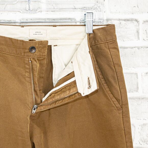 Apolis Global Citizen Slim fit Utility Chino Pants Light Brown Size 30 - Picture 2 of 10